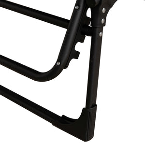Campingbett klappbar FRAK 190 x 68 x 30 cm schwarz