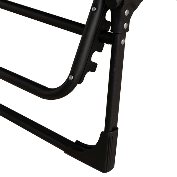 Campingbett klappbar FRAK 190 x 68 x 30 cm schwarz