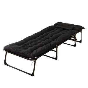 Campingbett klappbar FRAK 190 x 68 x 30 cm schwarz
