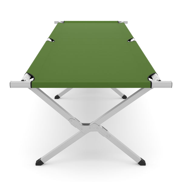 Letto da campeggio pieghevole verde