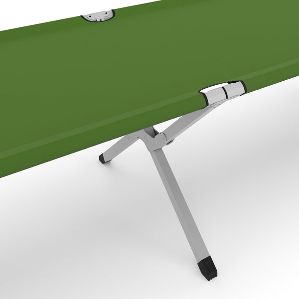 Letto da campeggio pieghevole verde