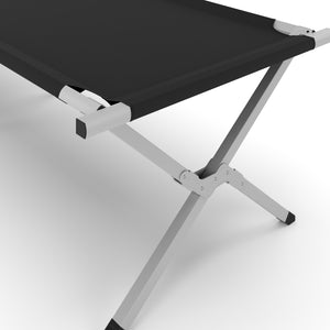 Campingbett klappbar ALU schwarz