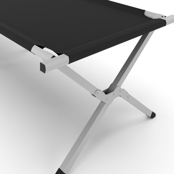 Campingbett klappbar ALU schwarz