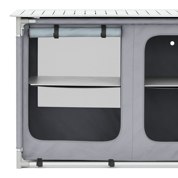 Campingküche grau 116 x 52 x 84 cm