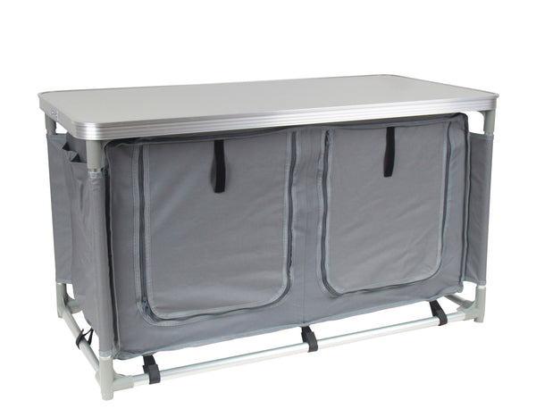 Campingküche grau 97 x 48 x 56.5 cm