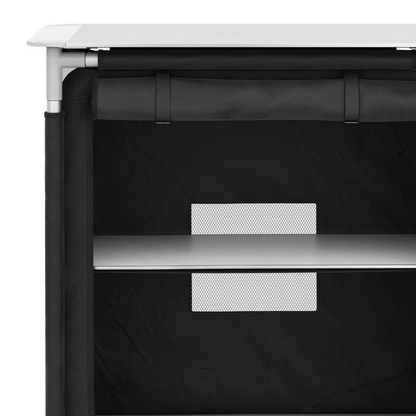 Campingküche schwarz 76 x 54 x 84 cm
