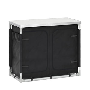 Cucina da campeggio nera 97 x 48 x 78 cm