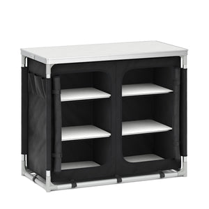 Cucina da campeggio nera 97 x 48 x 78 cm