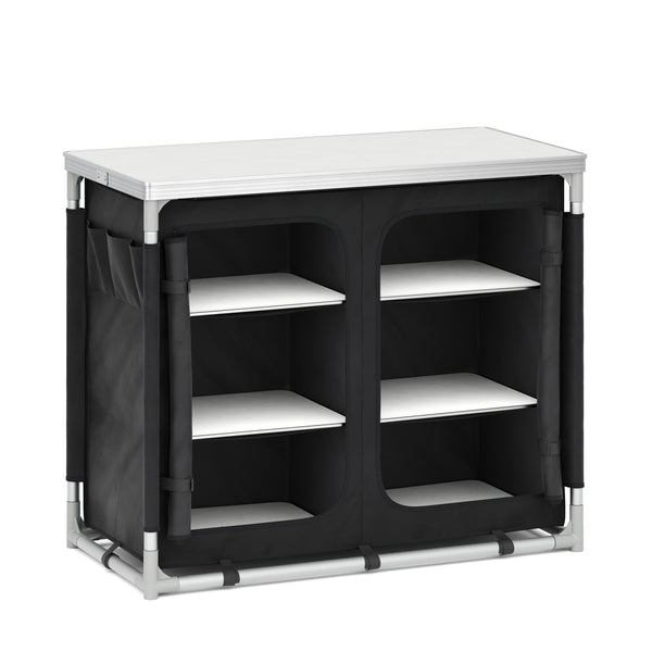 Cucina da campeggio nera 97 x 48 x 78 cm