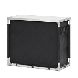 Cucina da campeggio nera 97 x 48 x 78 cm