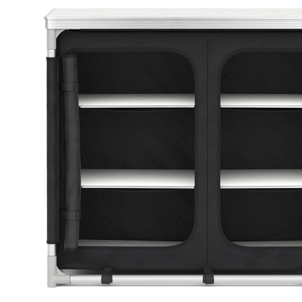 Cucina da campeggio nera 97 x 48 x 78 cm