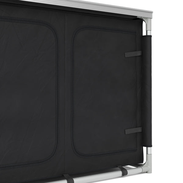 Cucina da campeggio nera 97 x 48 x 78 cm