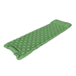 Materassino da campeggio con cuscino 195 x 60 x 5 cm verde