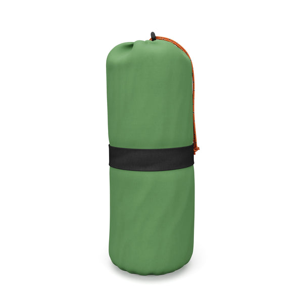 Materassino da campeggio con cuscino 195 x 60 x 5 cm verde