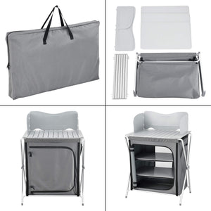 Tullinge camping cupboard with worktop 70x52x109.5cm 