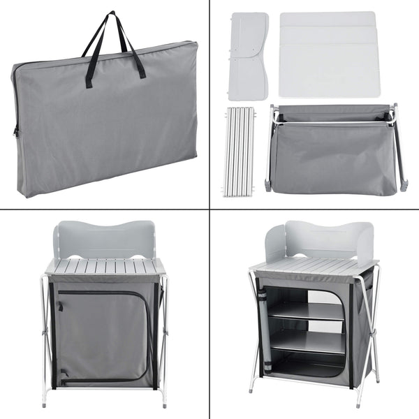 Tullinge camping cupboard with worktop 70x52x109.5cm 