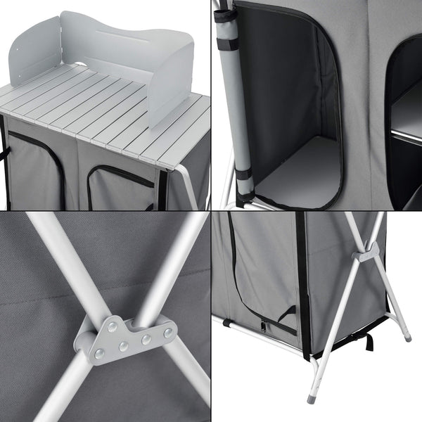 Tullinge camping cupboard with worktop 80x50.5x104.5cm 