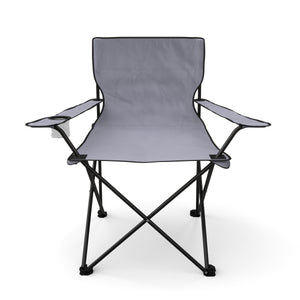 Ensemble de 4 chaises de camping grises
