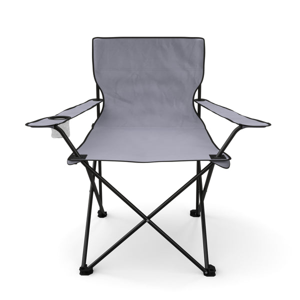 Ensemble de 4 chaises de camping grises
