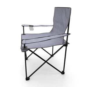Ensemble de 4 chaises de camping grises