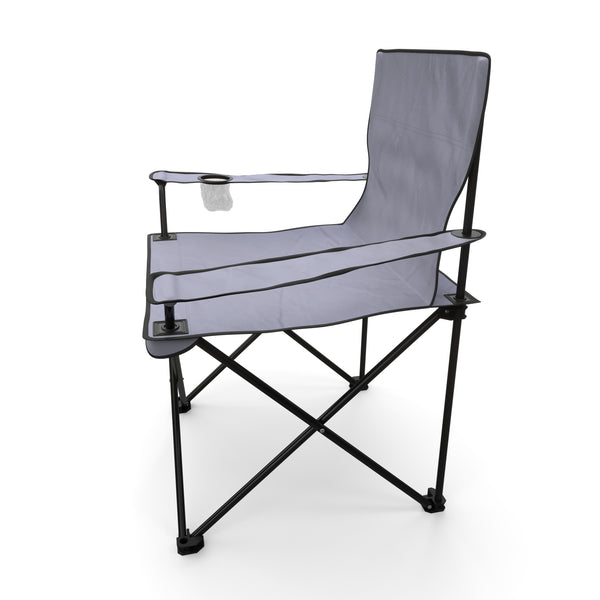 Ensemble de 4 chaises de camping grises