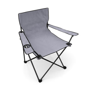 Ensemble de 4 chaises de camping grises