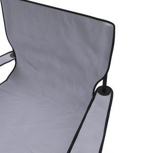 Ensemble de 4 chaises de camping grises