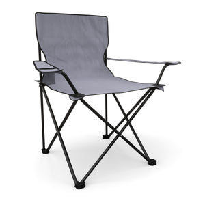 Ensemble de 4 chaises de camping grises