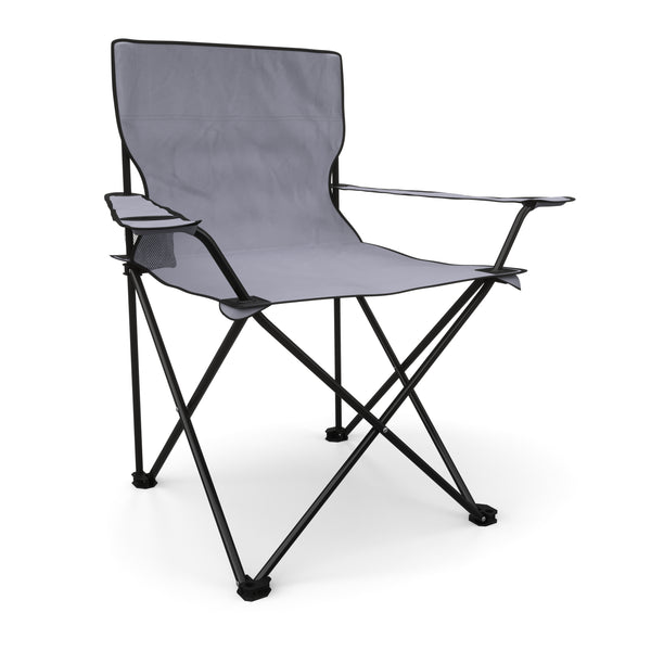 Ensemble de 4 chaises de camping grises