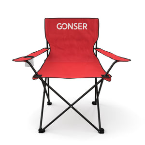 Camping chair set of 4, red