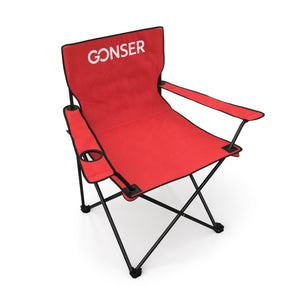 Camping chair set of 4, red