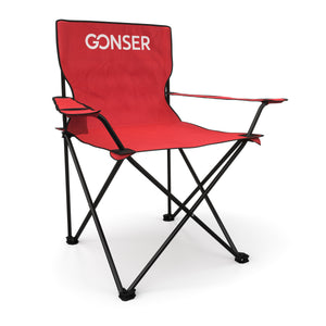 Camping chair set of 4, red