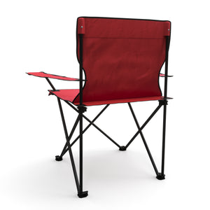 Camping chair set of 4, red