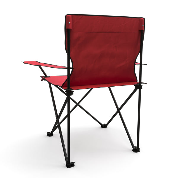Camping chair set of 4, red