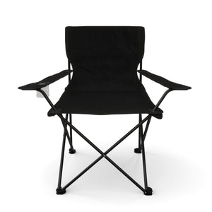 Ensemble de 4 chaises de camping noires