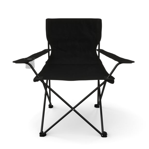 Ensemble de 4 chaises de camping noires