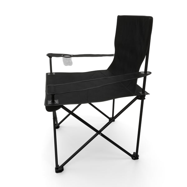 Ensemble de 4 chaises de camping noires