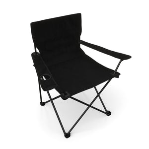 Ensemble de 4 chaises de camping noires