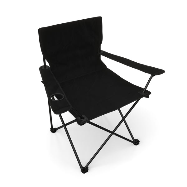 Ensemble de 4 chaises de camping noires