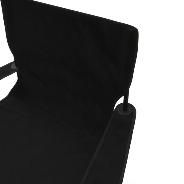Ensemble de 4 chaises de camping noires