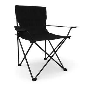 Ensemble de 4 chaises de camping noires