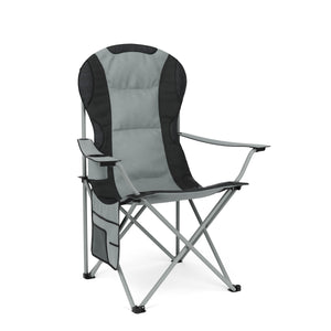 Chaise de camping CORA, gris/noir