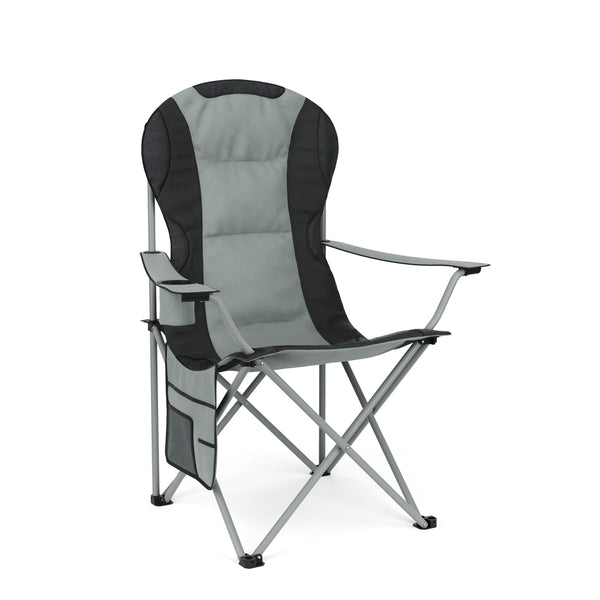 Chaise de camping CORA, gris/noir