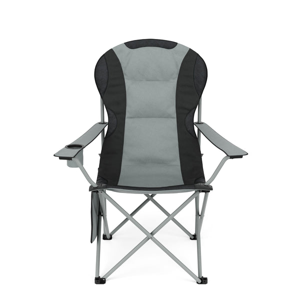 Chaise de camping CORA, gris/noir
