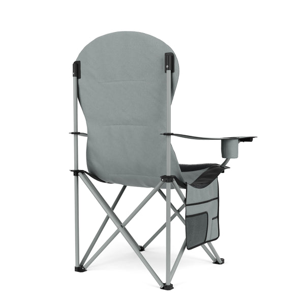 Chaise de camping CORA, gris/noir