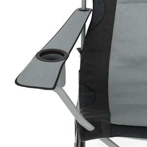 Chaise de camping CORA, gris/noir