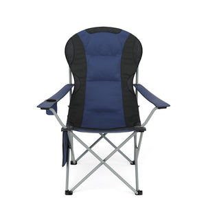 Chaise de camping CORA, bleu/noir