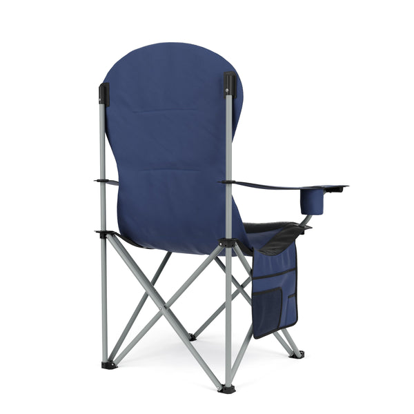 Chaise de camping CORA, bleu/noir
