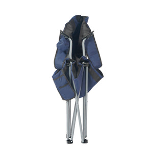 Chaise de camping CORA, bleu/noir