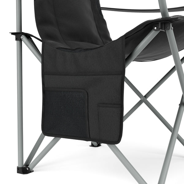 Chaise de camping CORA, noire